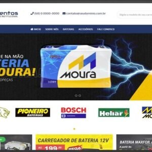Site Pronto Institucional Para Loja De Bateria Em php